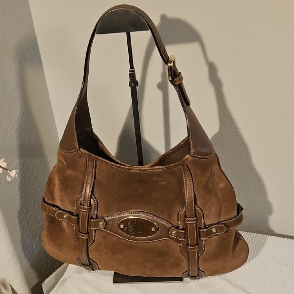 Gucci 85th Anniversary Suede Shoulder Bag - Picture 1 of 5